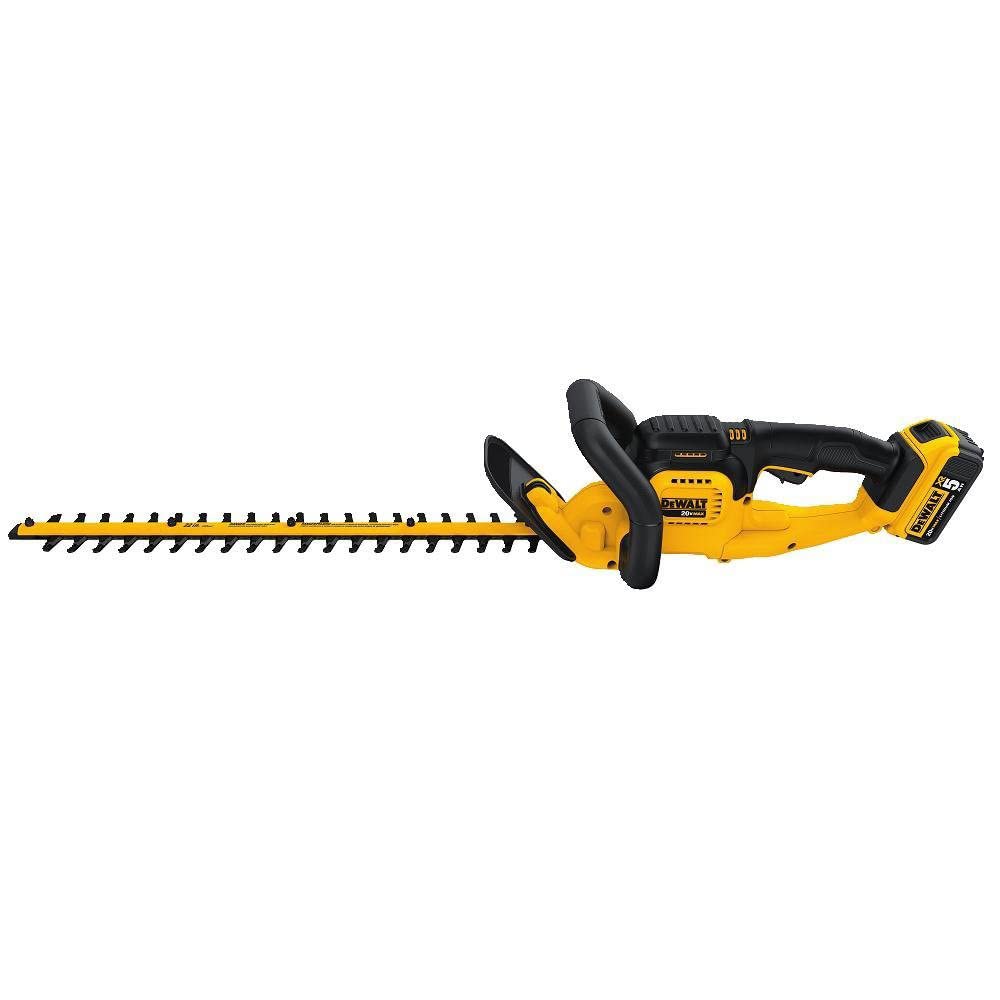 DEWALT 20V MAX* Cordless Hedge Trimmer, 5.0 Ah, 22-Inch (DCHT820P1)