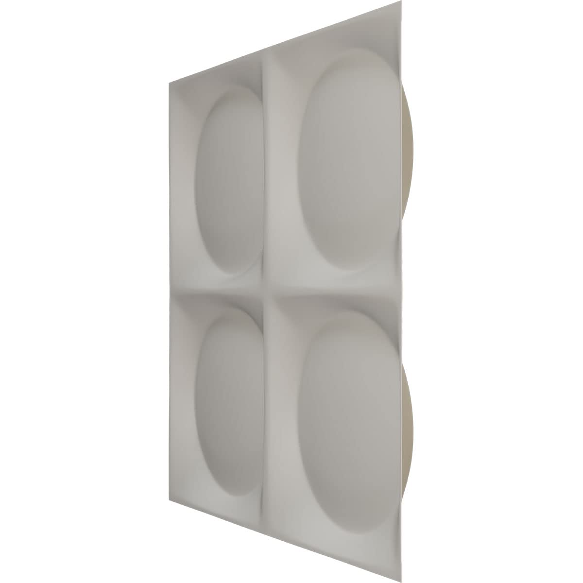 Ekena Millwork 11 7/8"W x 11 7/8"H Adonis EnduraWall Decorative 3D Wall Panel, Satin Blossom White (Covers 0.98 Sq. Ft.