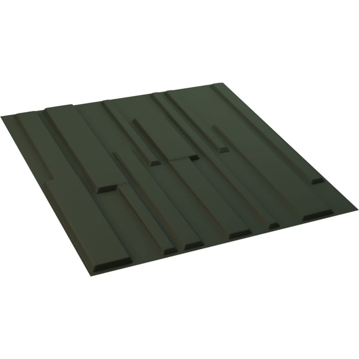 Ekena Millwork 19 5/8"W x 19 5/8"H Wigan EnduraWall Decorative 3D Wall Panel, Satin Hunt Club Green (Covers 2.67 Sq. Ft.