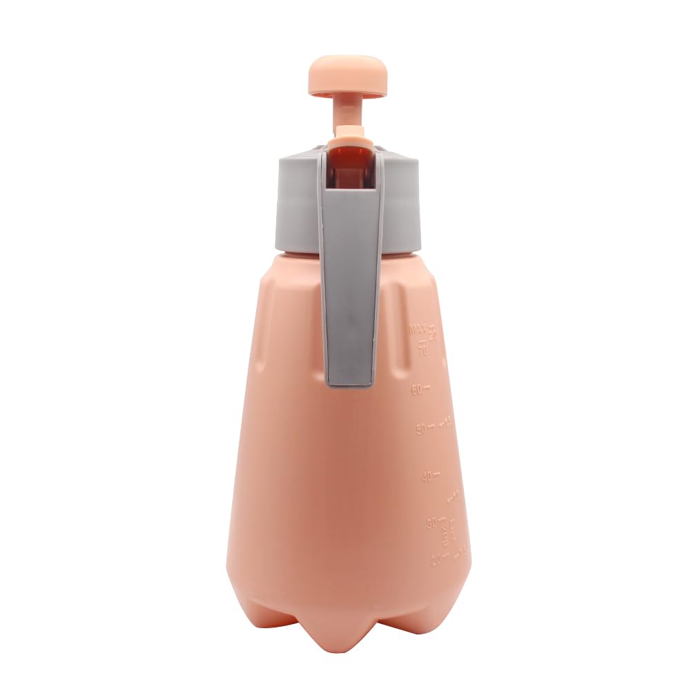 Joywayus 68oz/0.5Gallon Coral Pink Garden Pump Sprayer with Safety Valve Portable Yard & Lawn Sprayer for Spraying/Watering/Home Cleaning/Car Washing