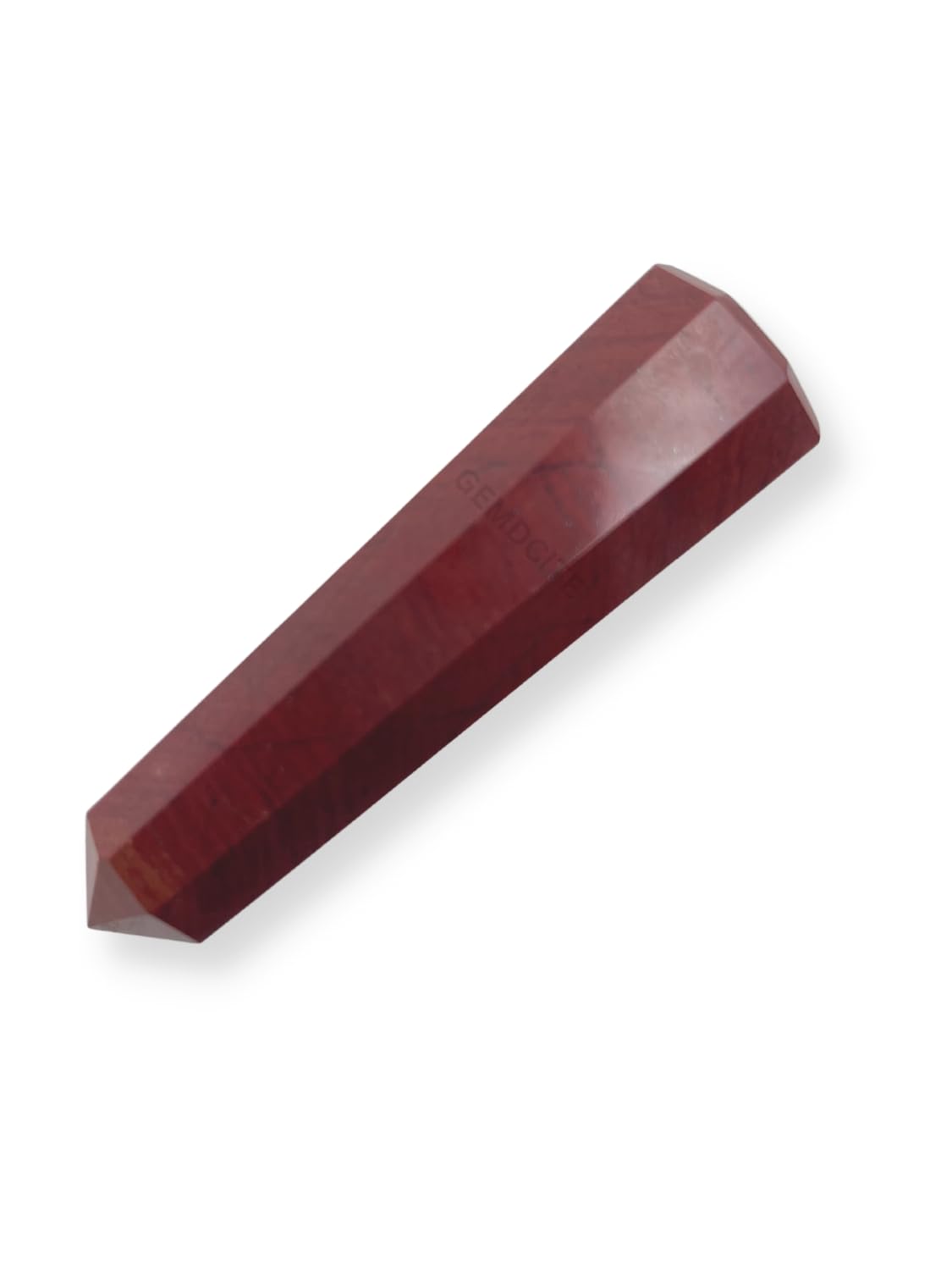 WholesaleGemShop 3 Inch (70 mm) Gemstones Red Jasper Obelisk Tower Jumbo Facet Aura Rock Crystal Natural Polished Earth Wand Spirit