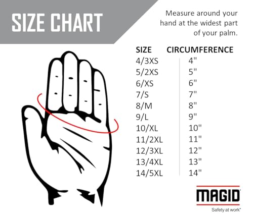 MAGID Nylon Gloves Nylon, 12 Pairs, Size Small, 31NY
