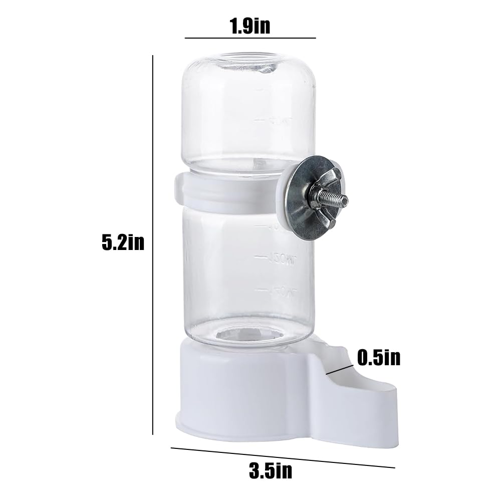 WQY Groceryshop Automatic Pet Bird Water Feeder, Water Dispenser for Cage, Bird Cage Suspended Automatic Pet Water Feeder, Parrot Feeders for Parakeet Budgie Cockatiel Lovebirds Canary Finch
