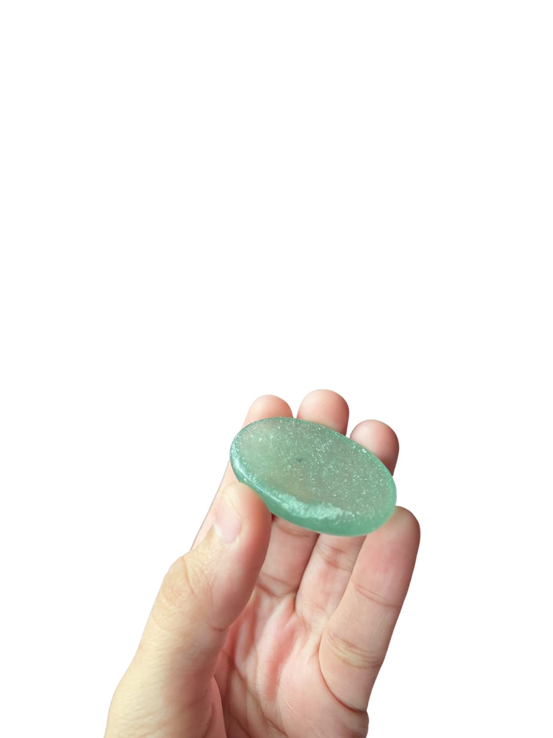 GEMSCITE Green Aventurine Thumb Worry Stones Metaphysical Gemstone Crystal Healing Reiki Men Women Gift FENG Shui Positive Energy Love Wellness Palm Stones Wicca Powerful