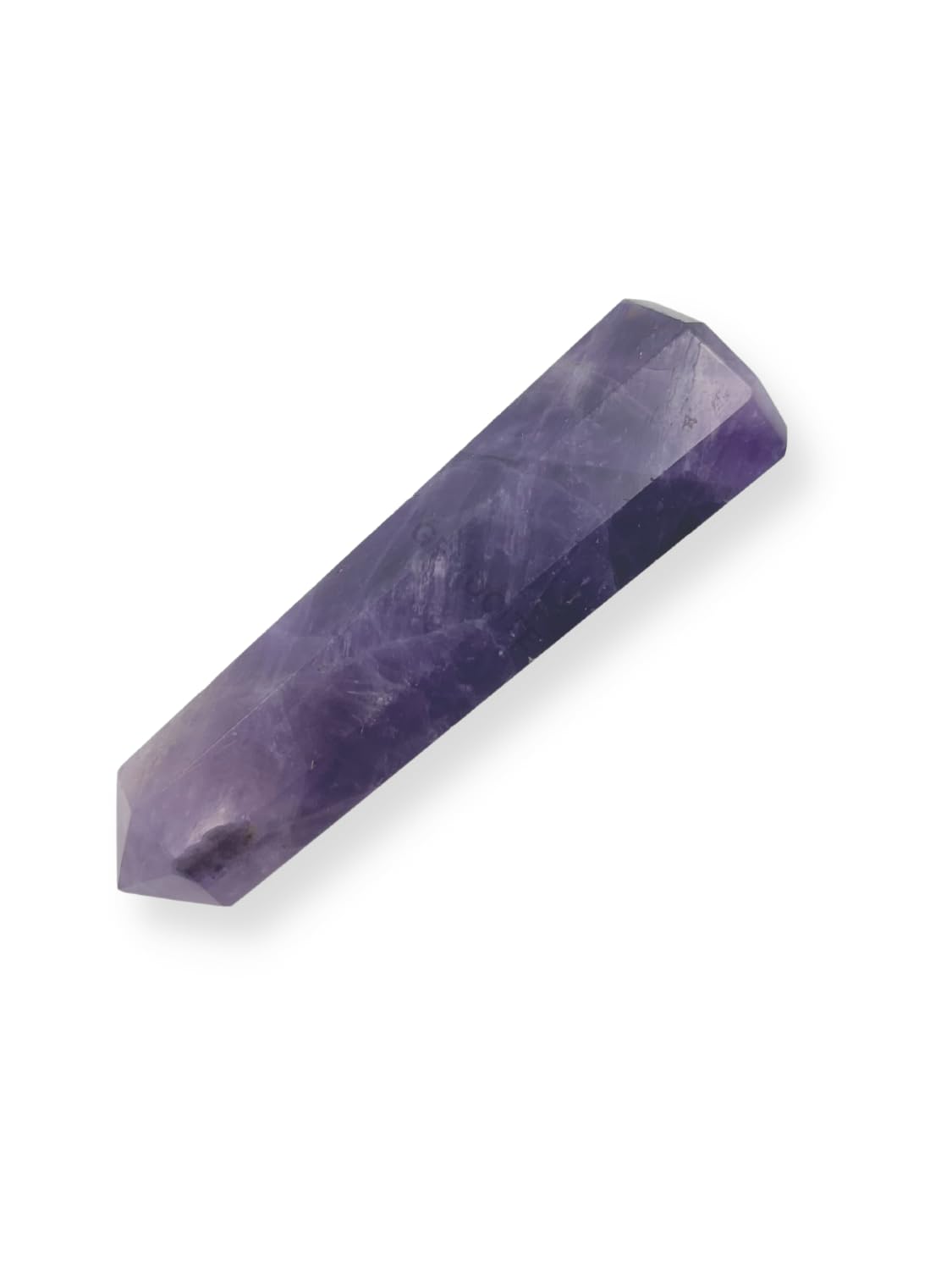 WholesaleGemShop 70 mm (3 Inch) Amethyst Gemstones Obelisk Tower Jumbo Facet Aura Rock Crystal Natural Polished Earth Wand Spirit