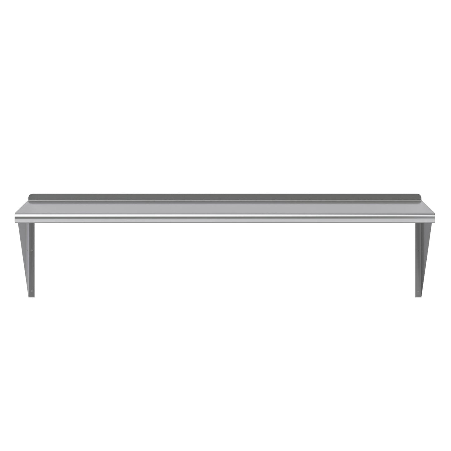 AmGood 24 in. x 60 in. Stainless Steel Wall Shelf | NSF | Metal Shelving | Garage, Laundry, Storage, Utility Room | Restaurant, Commercial Kitchen