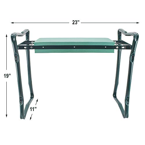 Garden Kneeler and Seat, Foldable Weeding Seat