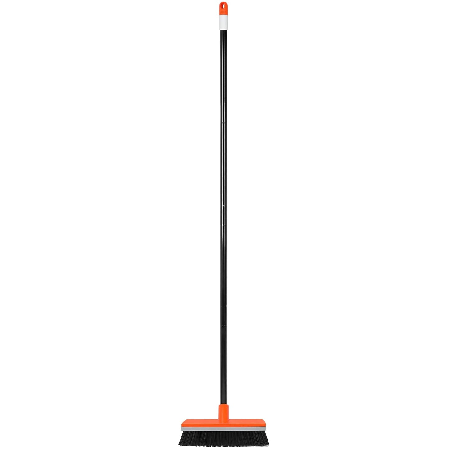 Deck Brush with Long Handle, Stiff Bristle Floor Scrub Broom, 55'' Outdoor Scrubber Remove Dirt, Leaves, Snow on Carpet, Patios, Garage, Concrete