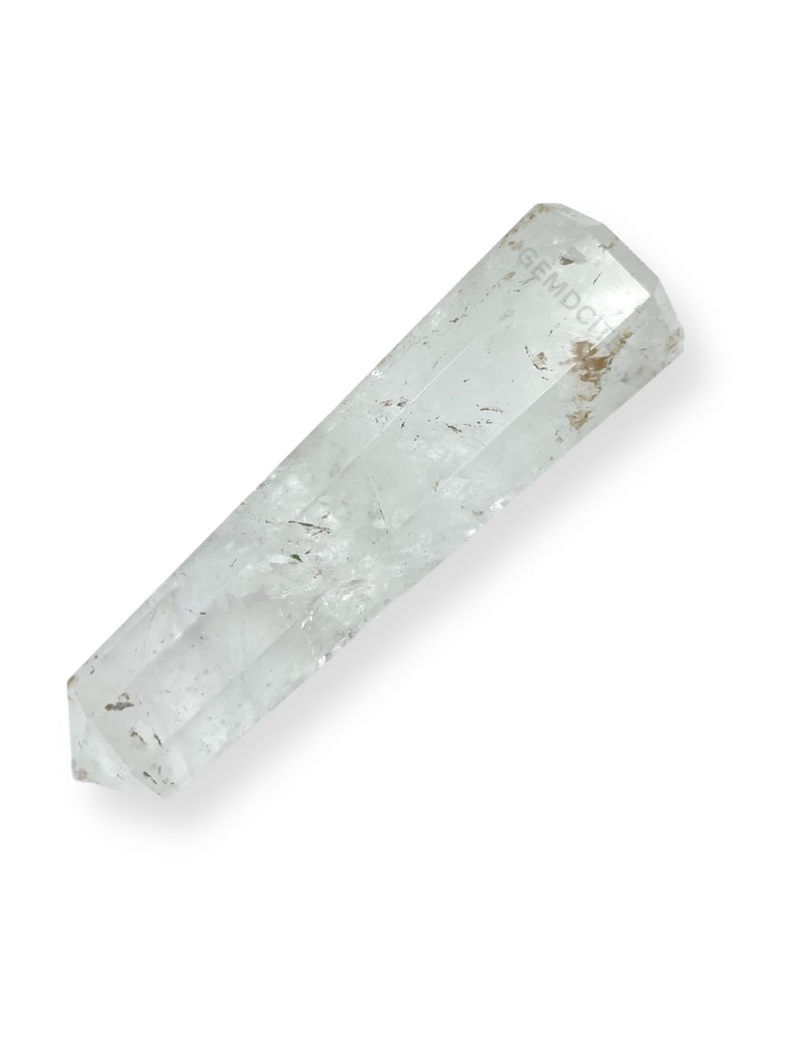 WholesaleGemShop 70 mm (3 Inch) Clear Quartz Gemstones Obelisk Tower Jumbo Facet Aura Rock Crystal Natural Polished Earth Wand Spirit