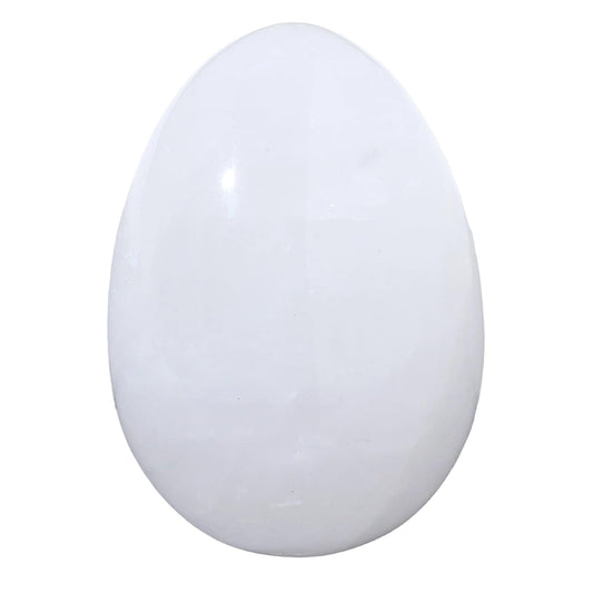 favoramulet Polished Stone Egg for Easter Day, Palm/Pocket/Worry Enegry Healing Crystal Display Sphere Figurine Fengshui, Rock Quartz 1.8" x 1.3"
