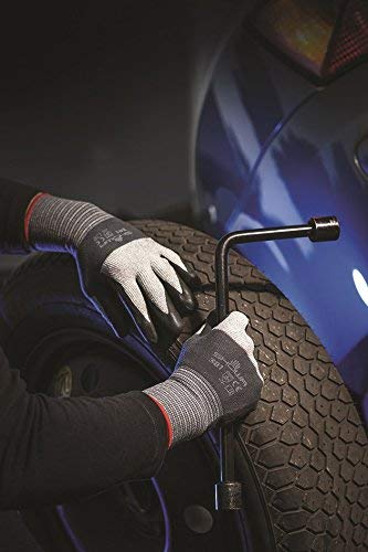 SHOWA MFT PRO 381 Foam Nitrile Palm Coated General Purpose Work Glove with Microfiber Liner, 13-Gauge, Large (12 Pair)