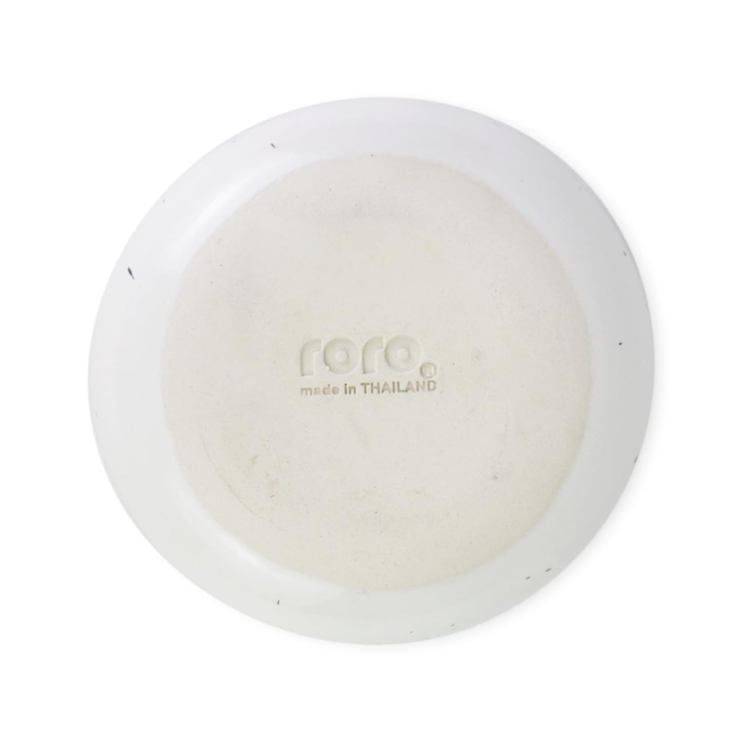 roro 5 Inch Handmade Ceramic Small Bowl, Glossy White Speckled
