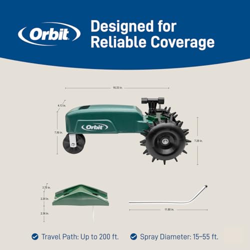 Orbit 58322 Traveling Tractor Water Sprinkler