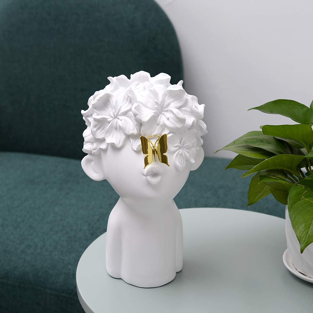 Notakia Home Decor Statues Sculptures Decoration Resin Figure Gift (One Large White)