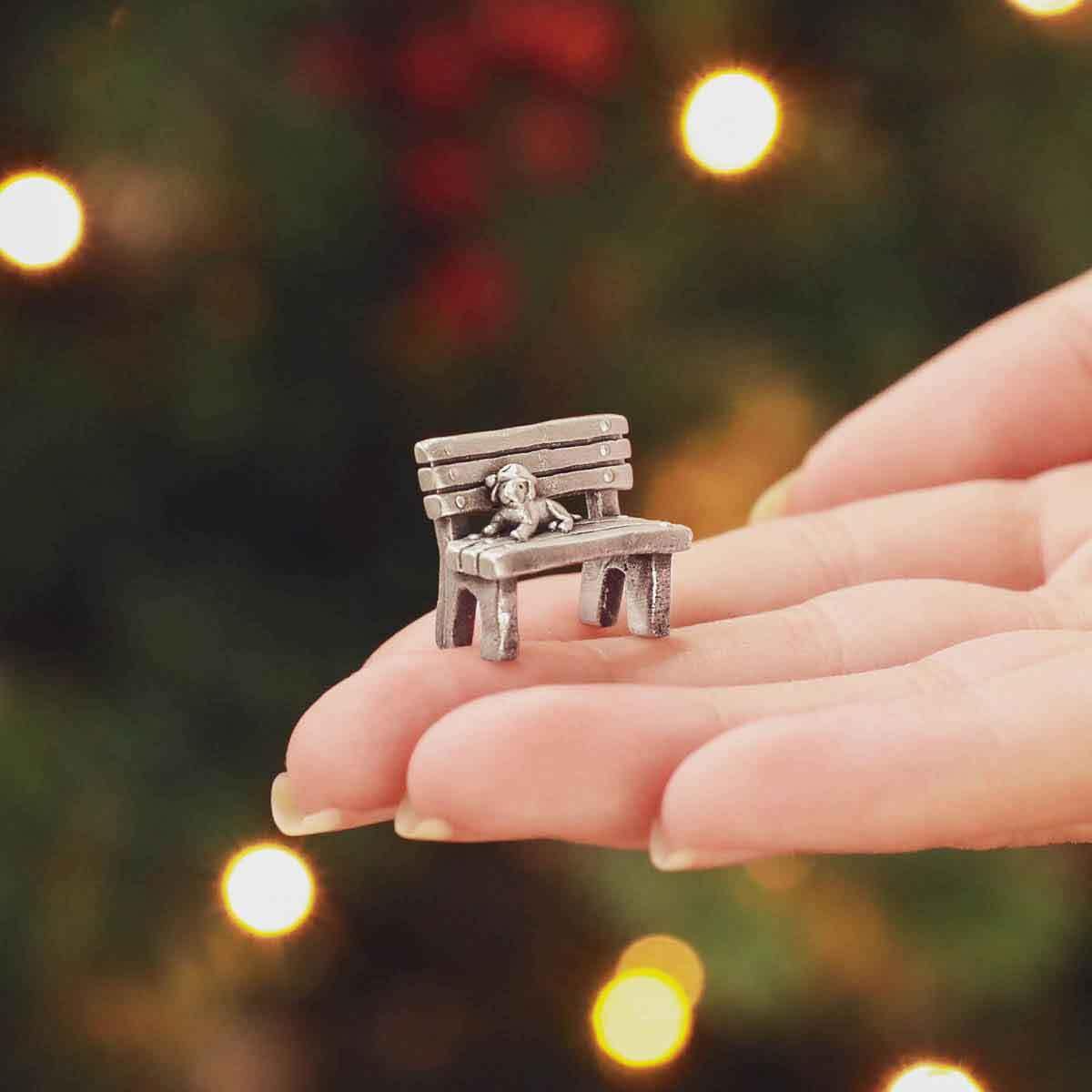 LISA LEONARD DESIGNS Pewter Carolers Christmas Village Collection Christmas Miniature, Festive Village Set Decorations Christian Gift Nativity Scene Add-On for Home