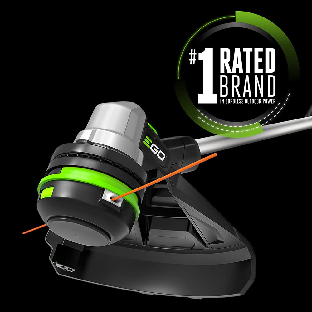 EGO Power+ String Trimmer, Battery Powered, 15" Trimmer for Weeds and Grass with POWERLOAD, Telescopic Aluminum Shaft, Battery and Charger Not Included - ST1510T