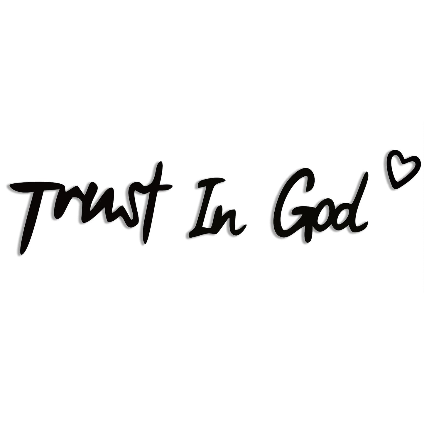 YATEASLU “Trust in God” Sign Inspirational Scripture Wall Art for Home Decor, Faith-Based Living Room Wall Art & Heartwarming Gift
