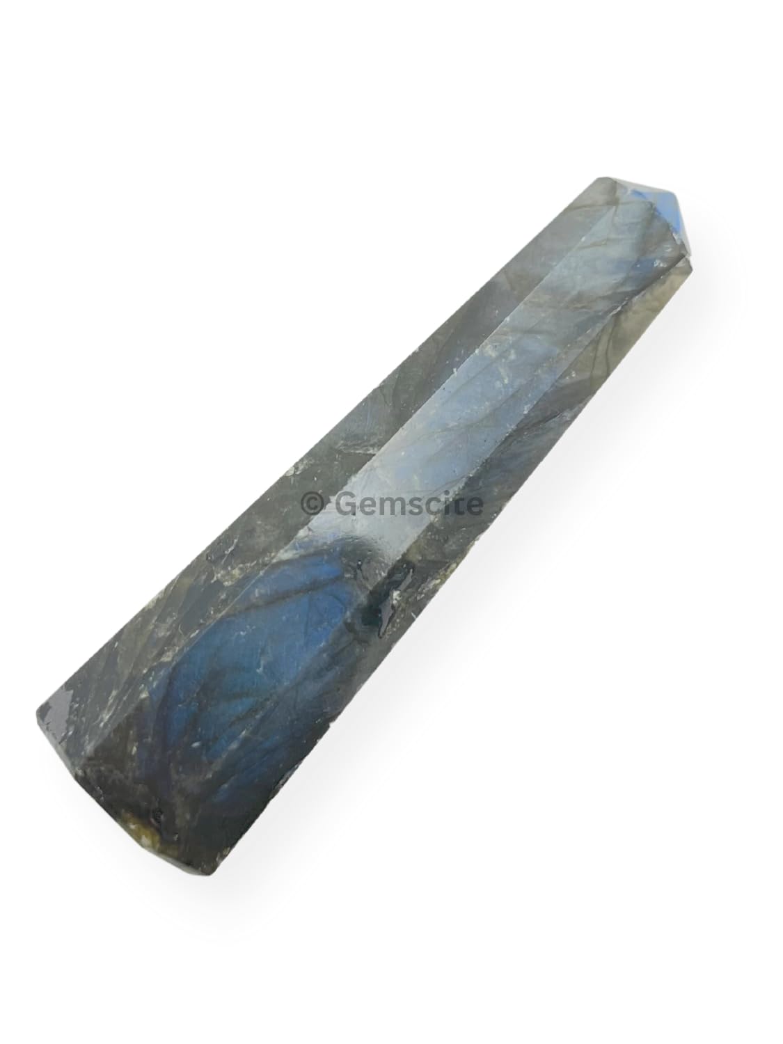 WholesaleGemShop 3 Inch (70 mm) Labradorite Gemstones Obelisk Tower Jumbo Facet Aura Rock Crystal Natural Polished Earth Wand Spirit