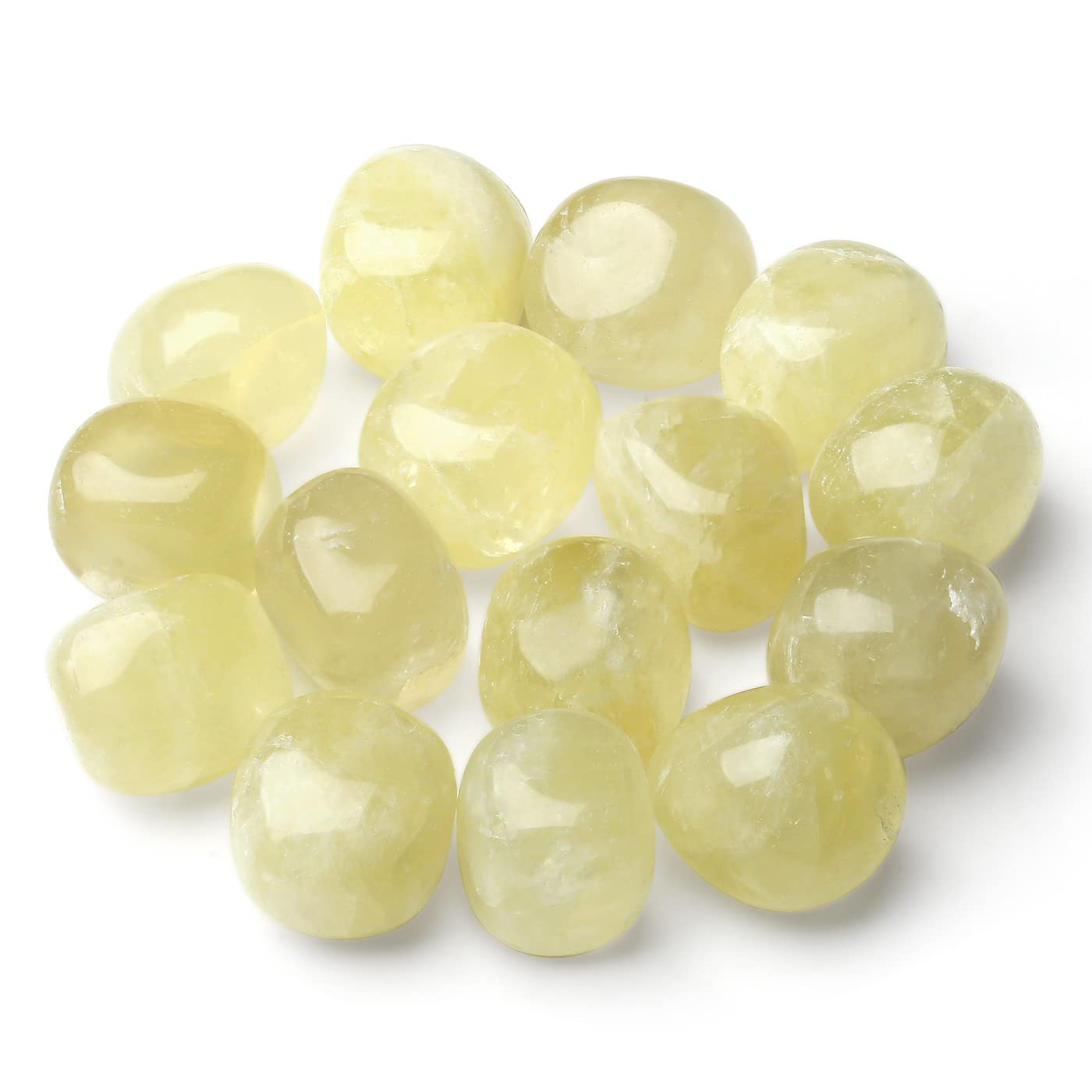 MAIBAOTA Citrine Crystals Bulk Tumbled Crystals Polished Stones Natural Gemstones Decorative Stones for Vase Reiki Witch Quartz Crstal Stones