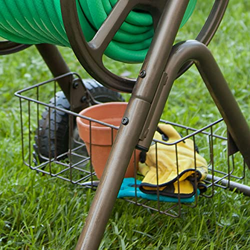 Liberty Garden Products 302 Two Wheel Hose Cart, Bronze