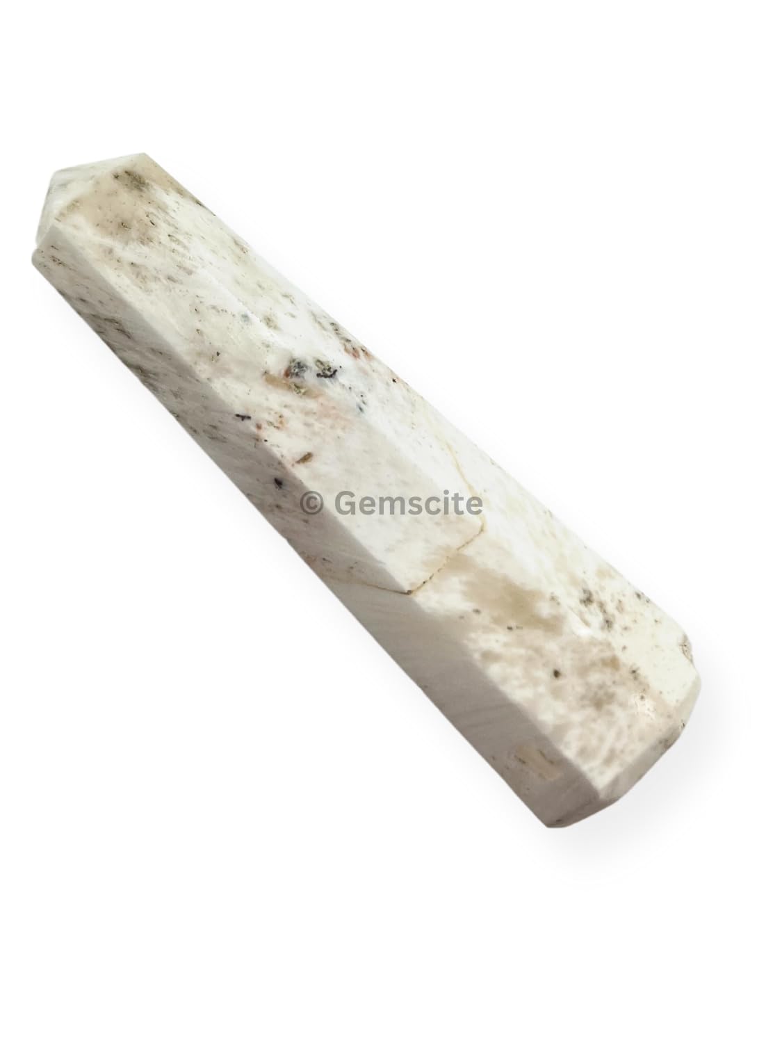 WholesaleGemShop 3 Inch Gemstones SCOLECITE Obelisk Tower Jumbo Facet Aura Rock Crystal Natural Polished Earth Wand Spirit