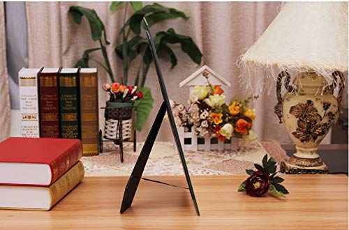 Cq acrylic 4x6 Glass Picture Frame,Silver Mirrored for Photo Display Stand on Tabletop,Pack of 2