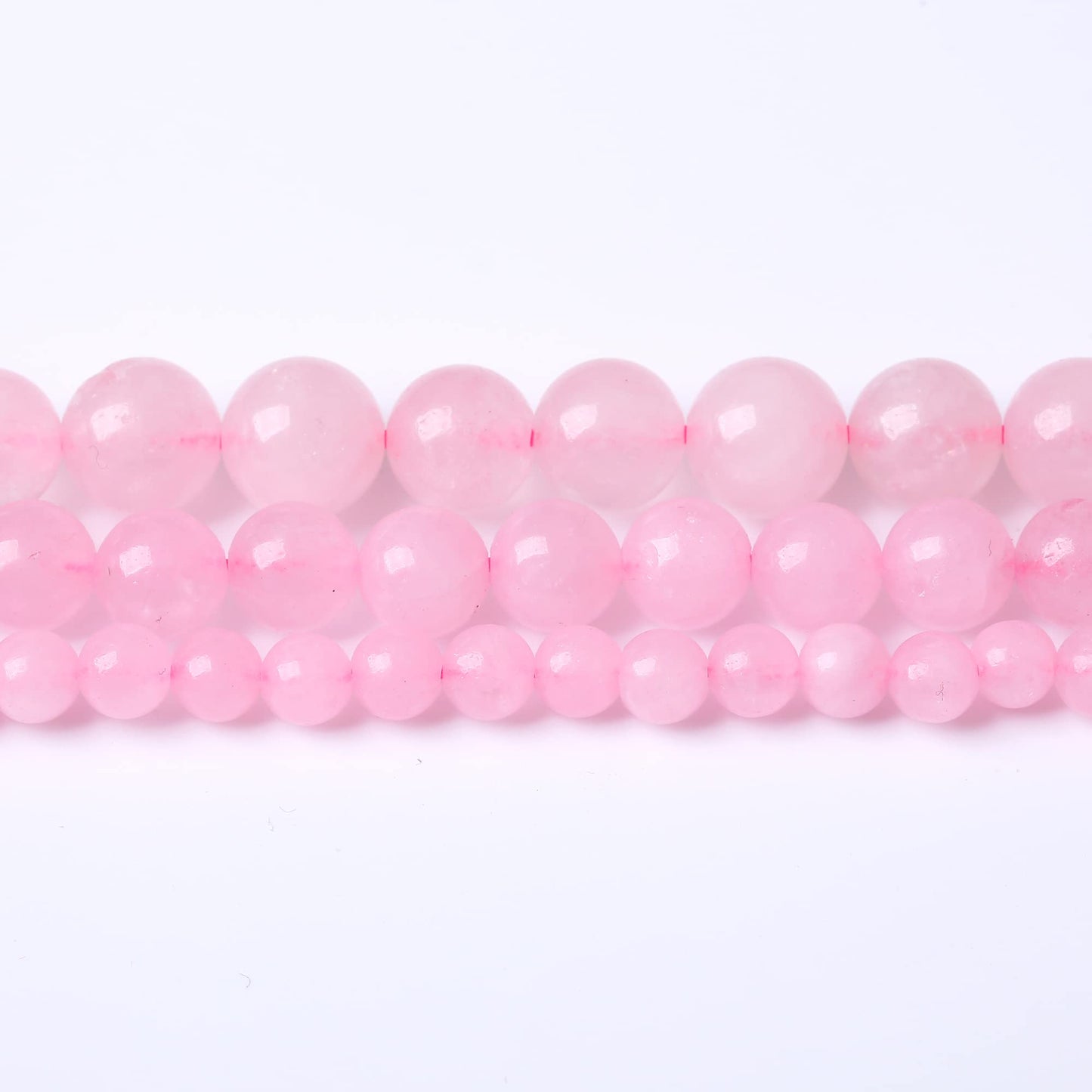10MM Rose Quartz Round Loose Beads Natural Gem Beads Crystal Energy Stone Beads for Jewelry Making DIY Bracelet Necklace