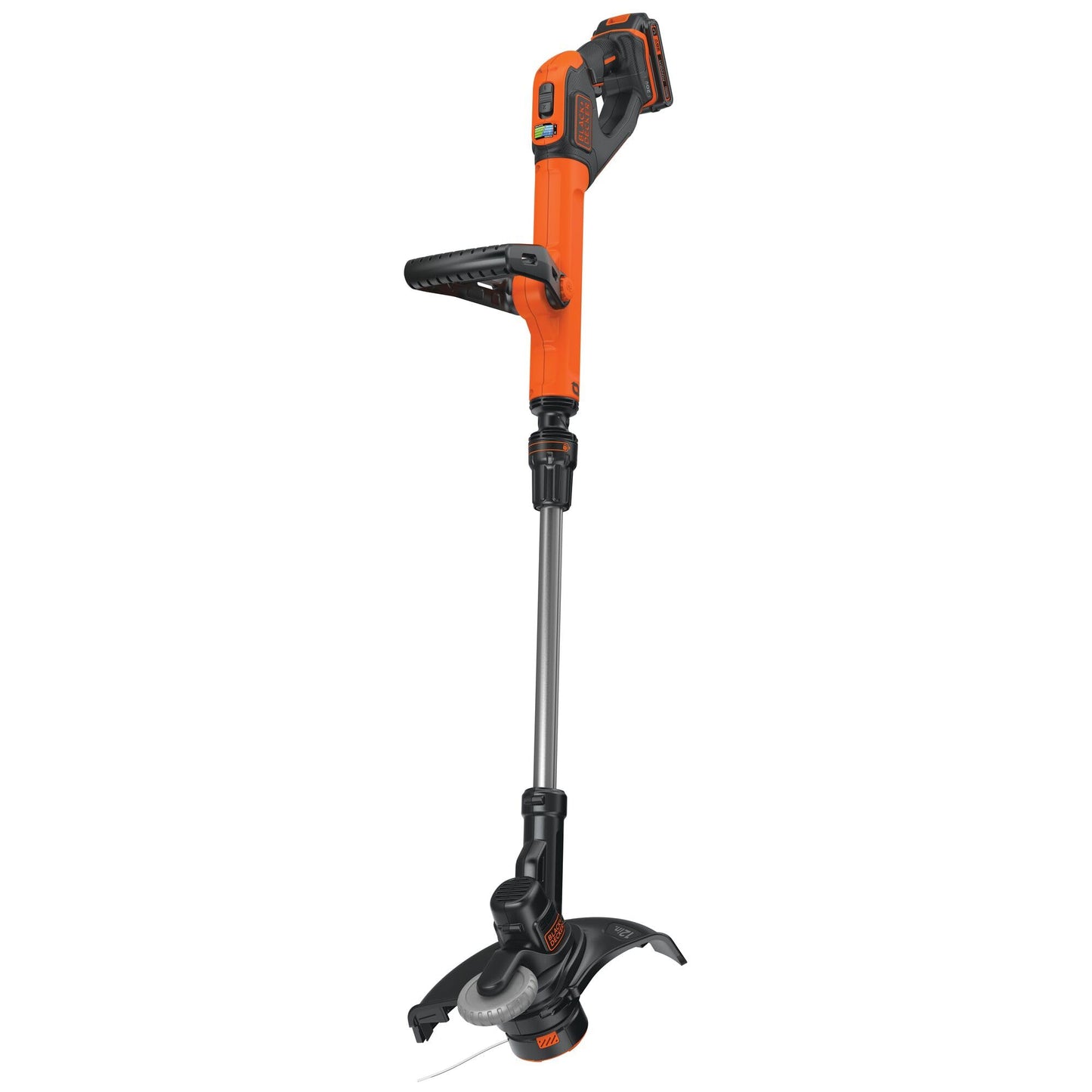 BLACK+DECKER 20V MAX 12 Inch Weed Eater Cordless String Trimmer and Wheeled Edger Lawn Tool with Spool, 2.5Ah Battery and Charger Included, Lightweight, 2 Speed PowerDrive (LST522)