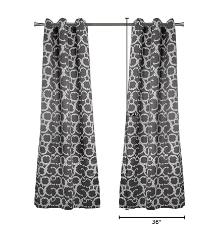 Harris Geometric Window Curtain Set
