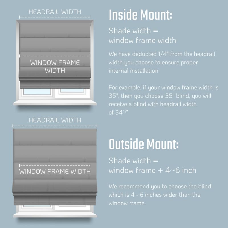 Everyday Celebration Roman Shades, Room Darkening Cordless Vertical Stripe Shades for Indoor Windows, Woven Fabric Blinds 31" W x 64" H, Natural