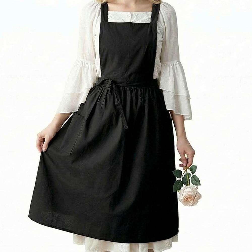 Yipruodhjkw Aprons For Women With Pockets, Suitable For Gardening Work, Kitchen Chef Apron Cooking