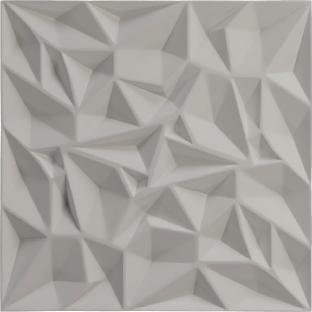 Ekena Millwork 19 5/8"W x 19 5/8"H Leto EnduraWall Decorative 3D Wall Panel, Dark Steel (Covers 2.67 Sq. Ft.
