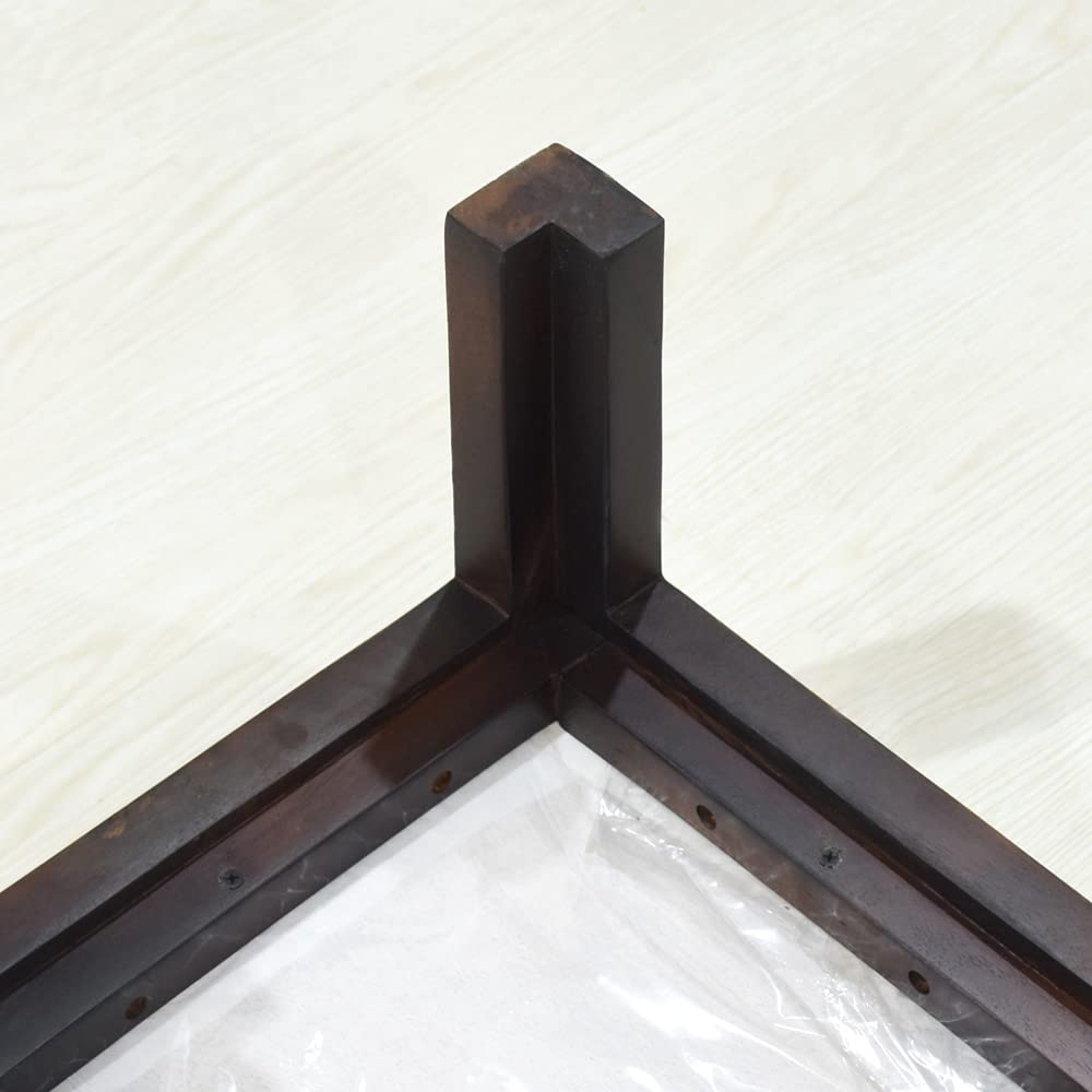 BBH Home's Handmade Light Walnut Rectangular Shaped Mango Wood Stool 14x14x9 Inch AMBBRSST0007