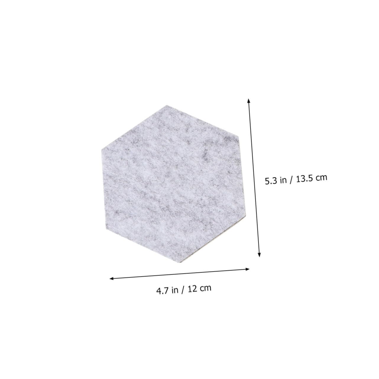 Homoyoyo 20pcs Hexagon Felt Wall Stickers Adhesive Decorative Wool Felt Board for Home and Classroom Use Mint Grey Creative Wall Decor for Office Classroom Spaces
