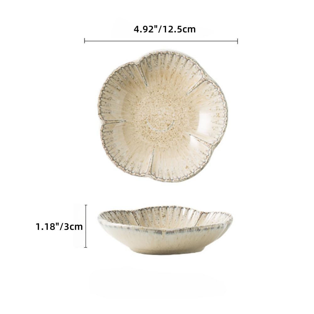 XZJMY 2Pcs Jewelry Dish Tray,Ceramic Trinket Dish,Ring Holder,Cute Jewelry Plate Bowl for Friends Sisters Daughter Mother,All Jewelries Are not Included (Camel)