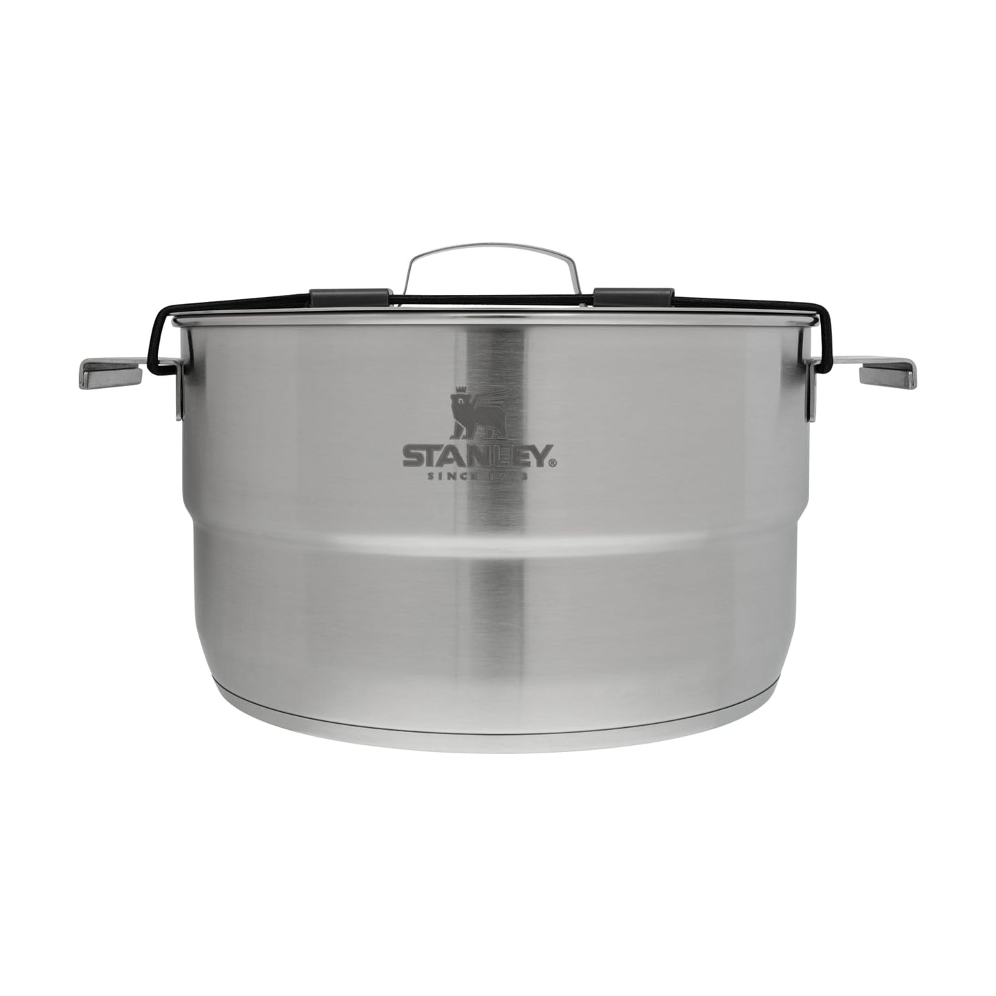 Stanley Adventure 11-Piece Even Heat Pro Camp Cook Set | 4.75 qt Stock Pot | 1.9 qt Saucepan | 8.5 in Frying Pan | Utensils | Stainless Steel Outdoor Cookware for Backpacking and Camping | BPA-Free