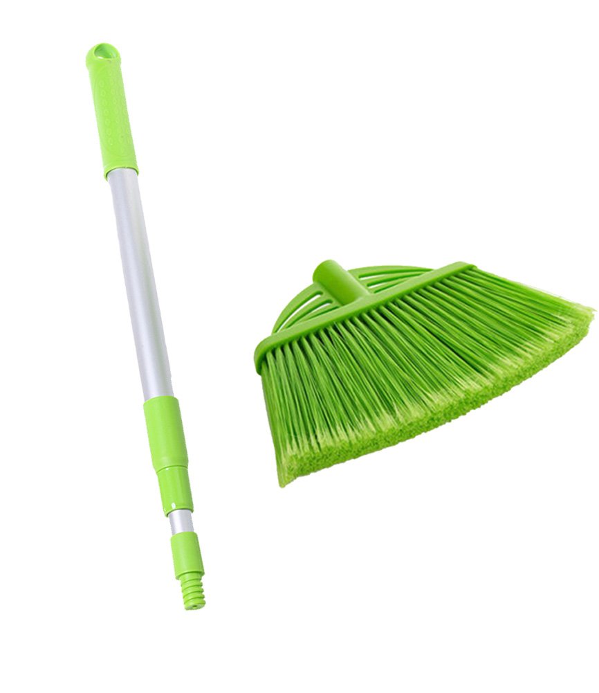 Xifando Three-Section Telescopic Aluminum Alloy Rod Long-Handled Broom