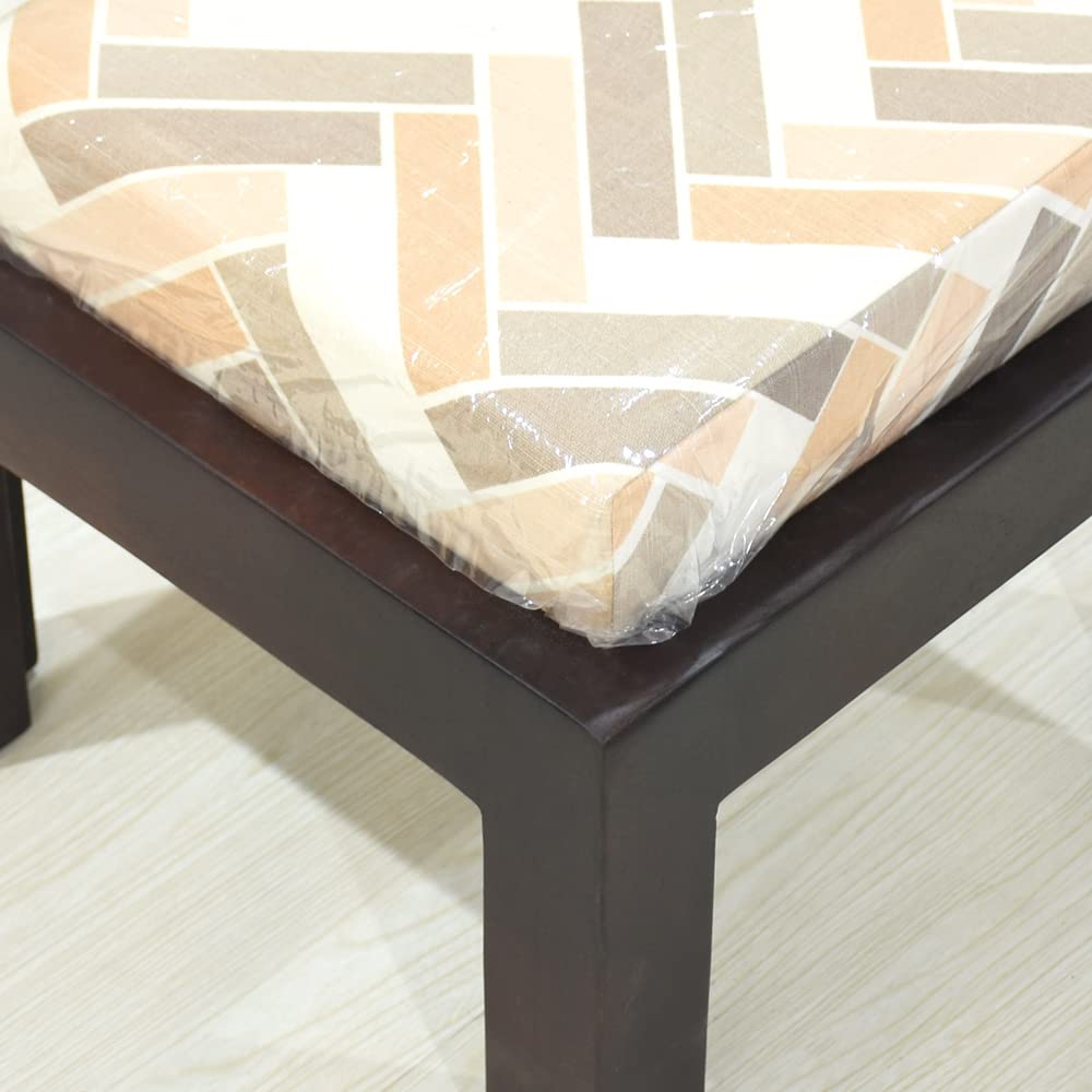 BBH Home's Handmade Light Walnut Rectangular Shaped Mango Wood Stool 14x14x9 Inch AMBBRSST0007
