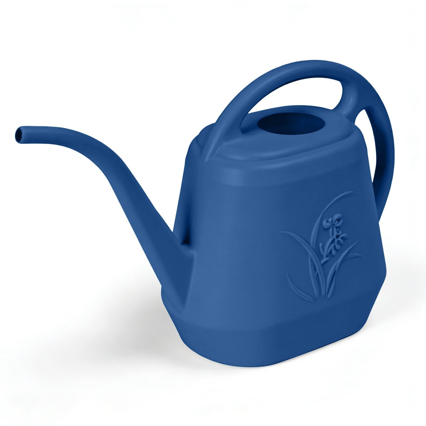 VKPLITE Plastic Watering Can - for Indoor and Outdoor Home Garden Plants - with Long Spout - Blue - 1/2 Gallon