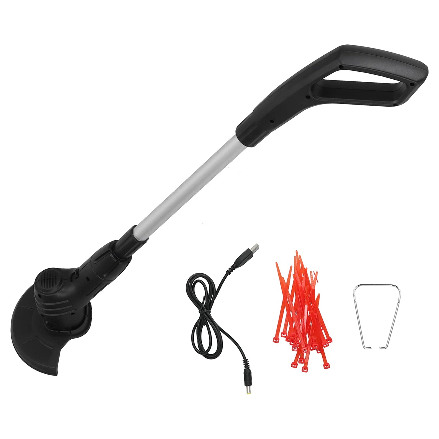 Electric Weed Wacker Cordless Stringless Electric Lawn Mower Handheld Long Battery Life Household Cordless Small USB Rechargeable Field Mower with 20 Replace Blades for Yard Garden