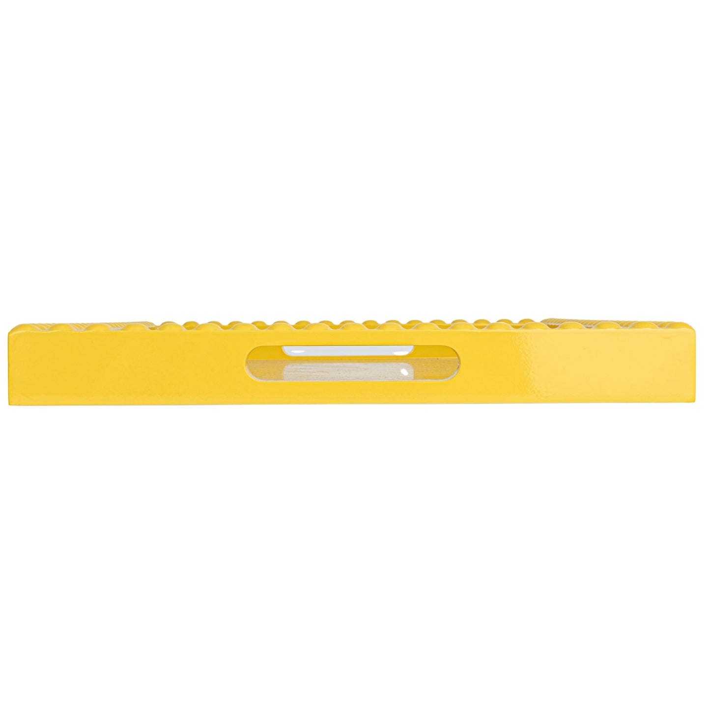 Creative Co-Op Sunny Wood Tray with Handles, Yellow
