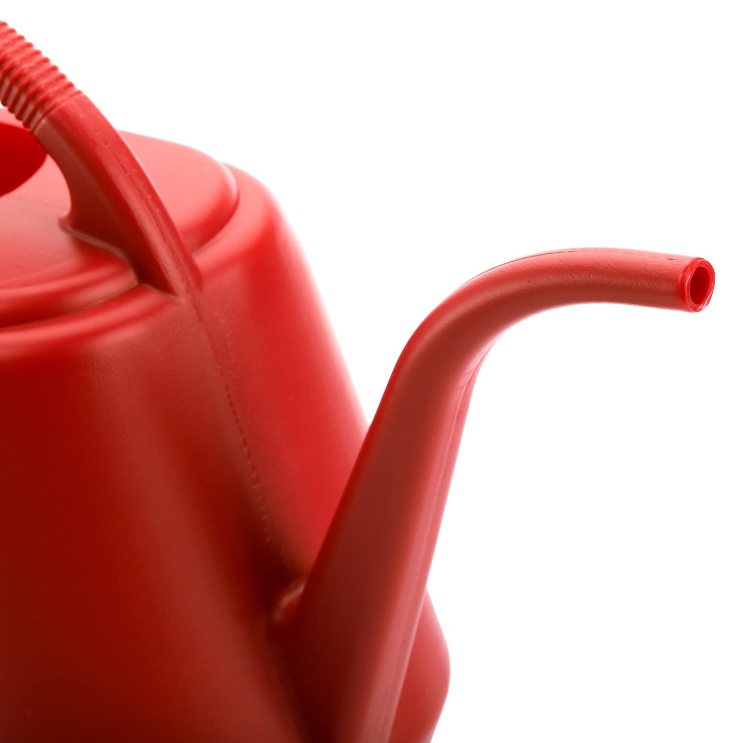 Fasmov 1-Gallon Plastic Watering Can with Comfortable Handle, Garden Watering Cans Long Spout for Indoor Outdoor Watering Plants, Burnt Red