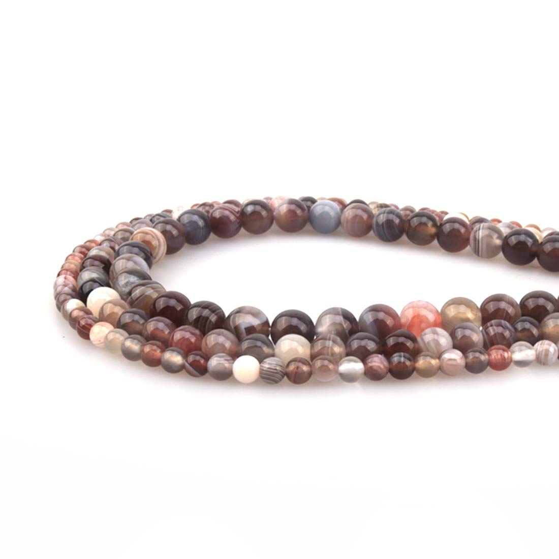 ICAI Beads 10mm Natural Persian Gulf Agate Gemstone Round Loose Stone Beads for Jewelry Making DIY Crafts Design 1 Strand 15" APPR.34-36pcs