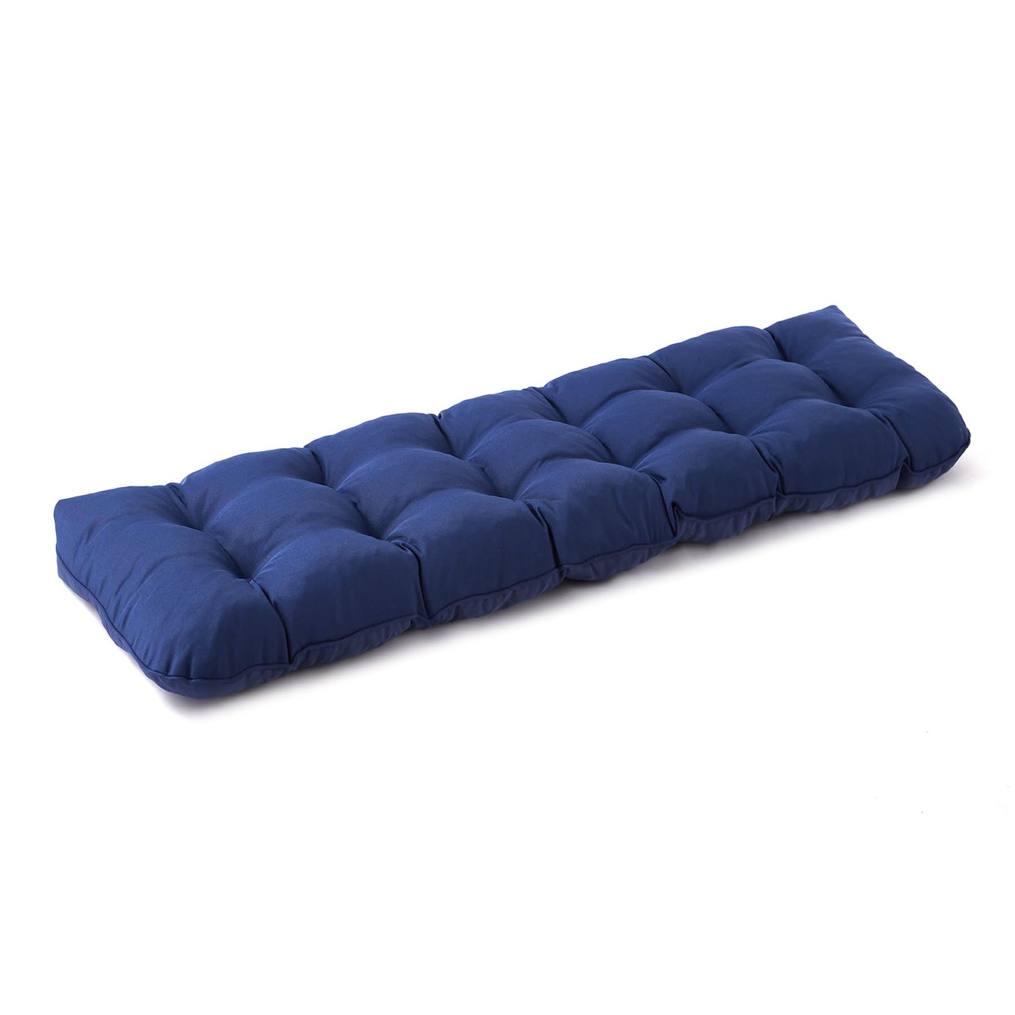 IPYNBAP Outdoor Bench Cushion, 48x18x5 Inch, Waterproof Bench Cushion for Outdoor/Indoor Furniture, Tufted Patio Bench Seat Cushion, Fade Resistant Outdoor Cushions for Porch Swing Couch, Navy Blue