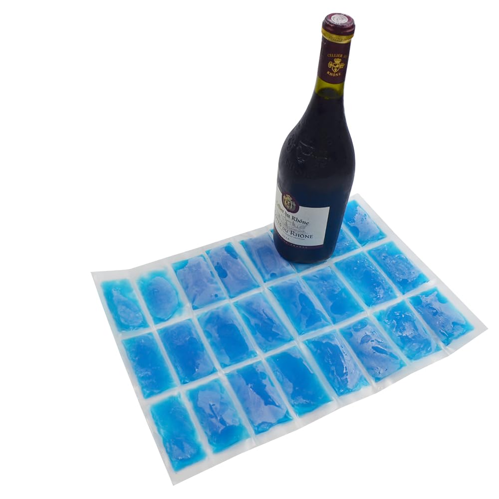 Sport Emblema Reusable Ice Pack for Lunch Boxes 2 Pack Large Ice pack Blanket Cooler Easy to Cut Ice Sheet for Lunch Bag, 14.76"x10.43" Long Lasting Freeze Ice Packs for Meal Prep, Non-Toxic BPA Free