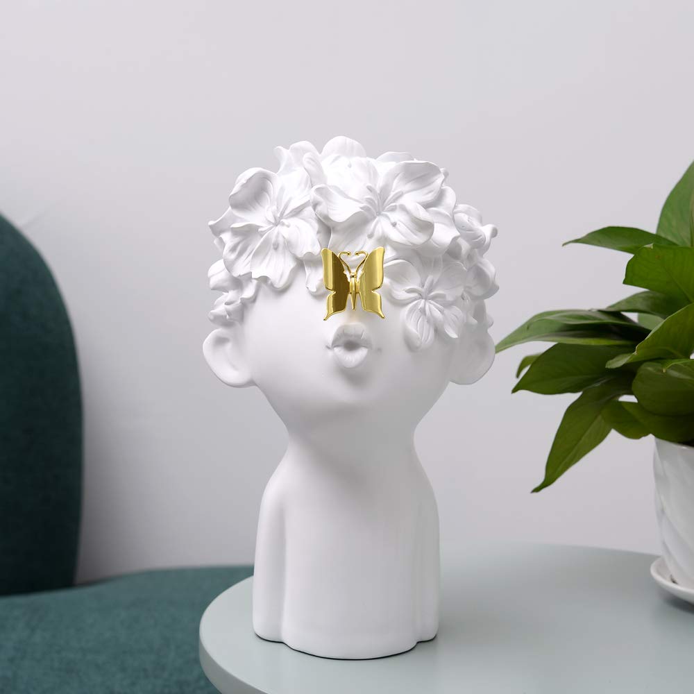 Notakia Home Decor Statues Sculptures Decoration Resin Figure Gift (One Large White)