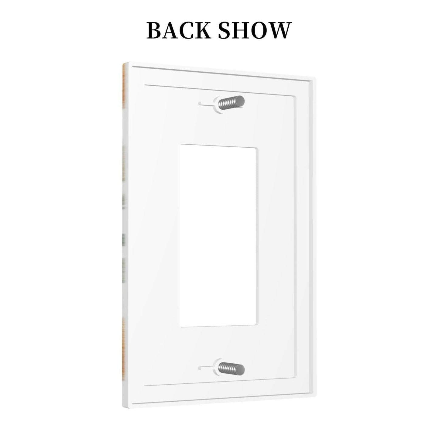 Bohemian Abstract Leaves 1 Gang Wall Plate Decorative Single Rocker Light Switch Cover Decora Switchplate Electrical GFCI Outlet Covers Faceplate 5 X 3 Inch