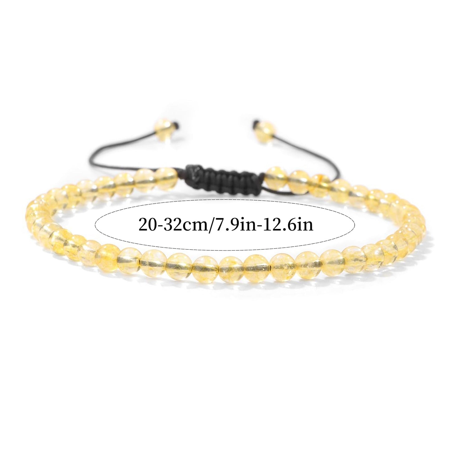 Citrine Anklets for Women Beach Boho Ankle Waterproof Citrine Anklet Bracelets Adjustable Beaded Ankle Bracelet Plus Size Anklets Gemstone Anklet Jewelry Gift for Her