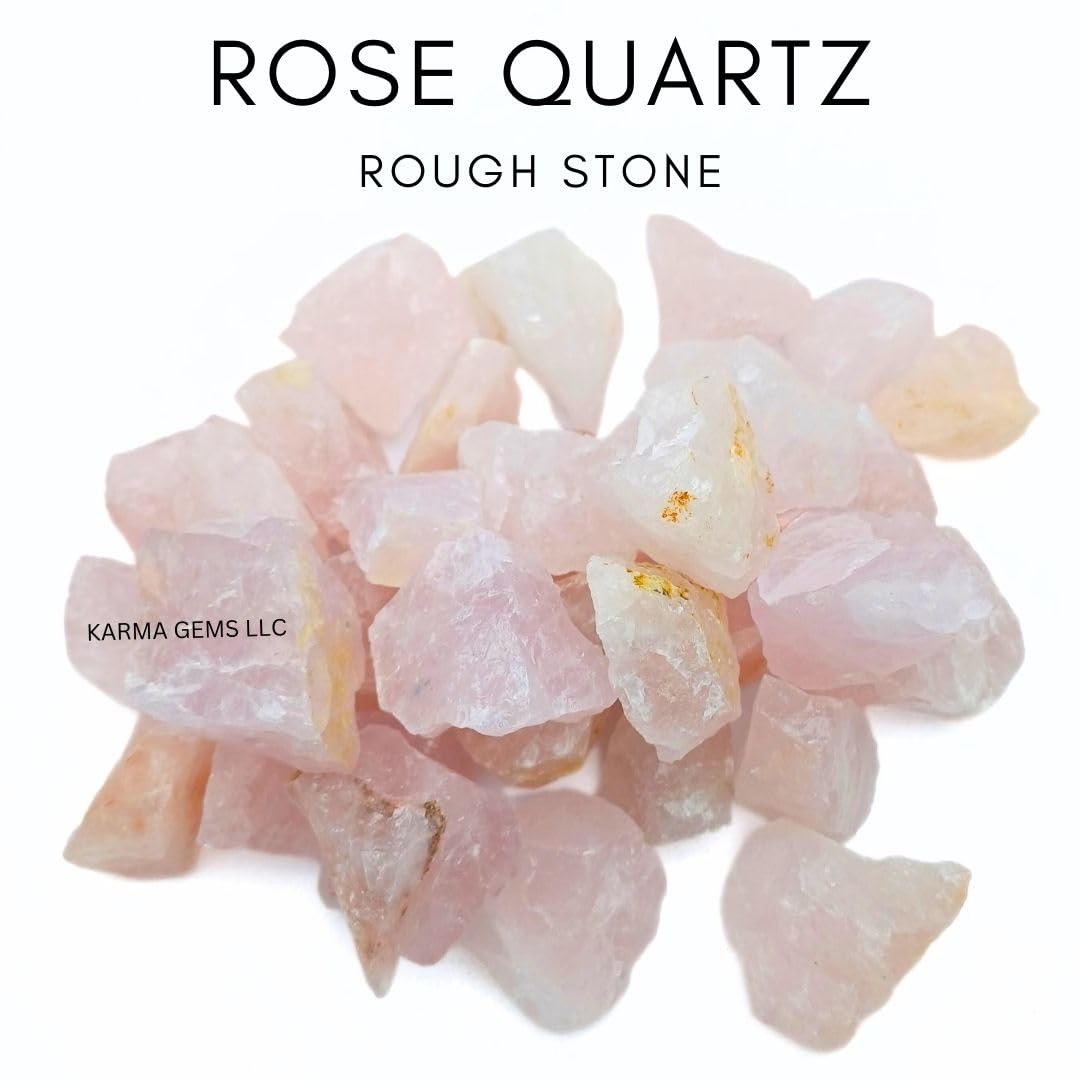 Crystals, Rocks, Jade, Crystals and Healing Stones, Witchcraft Supplies, Healing Crystals, Stones, Healing Stones, Rock Collection, Agate, Raw Stones (Rose Quartz, 2 Pcs)