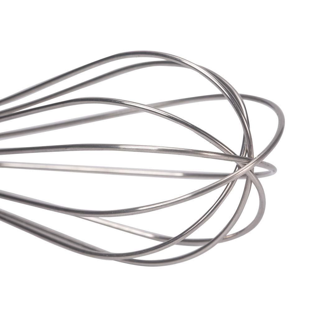 Huakai stainless steel small whisk for cheese, coffee, eggs, very handy (6 inches)